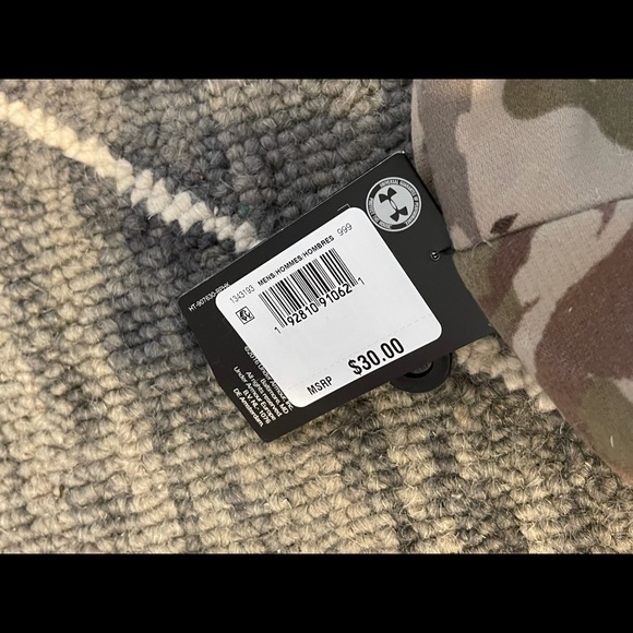 Under Armour ColdGear Storm Mens Camo Beanie Hunting Outdoor Hat 1343193-999 - Picture 7 of 10